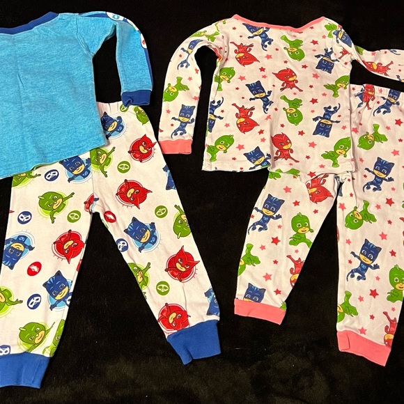 Lot 2 -PJ Masks long sleeve pajama sets Boys size 2t - Picture 2 of 7